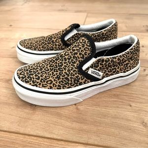 Vans Shoes | Vans Toddler Cheetah Print Shoes 12.0 | Color: Black/Tan |